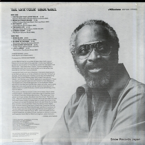 MANCE, JUNIOR that lovin' feelin' MSP9041