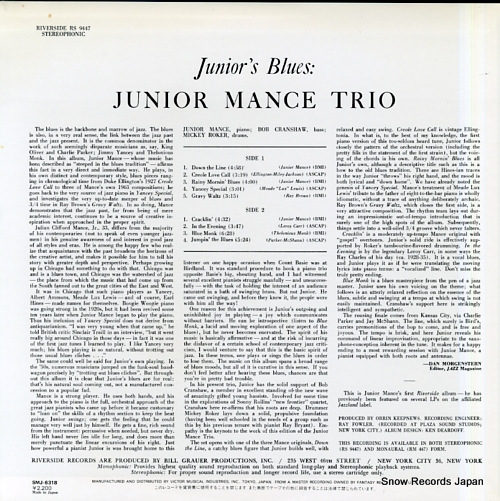 MANCE, JUNIOR junior's blues SMJ-6318