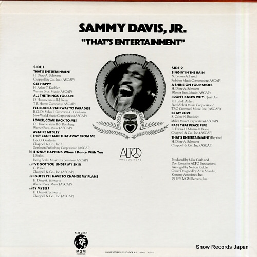 DAVIS, SAMMY, JR. that's entertainment MM2068