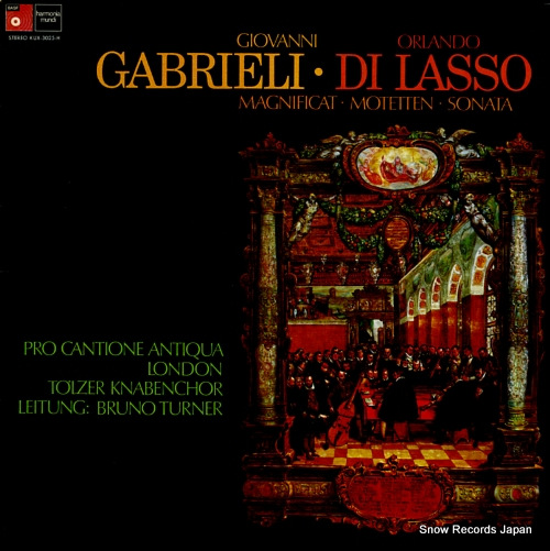 TURNER, BRUNO gabrieli / di lasso; magnificat, motetten, sonata KUX-3025-H
