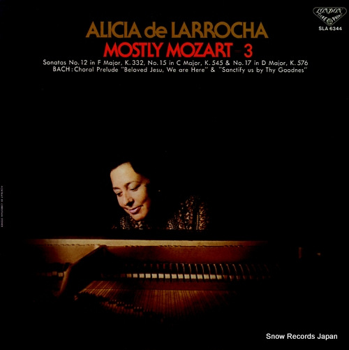 LARROCHA, ALICIA DE mostly mozart 3 SLA6344