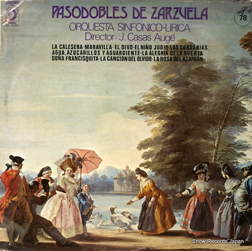 J. CASAS AUGE pasodobles de zarzuela (S)4101