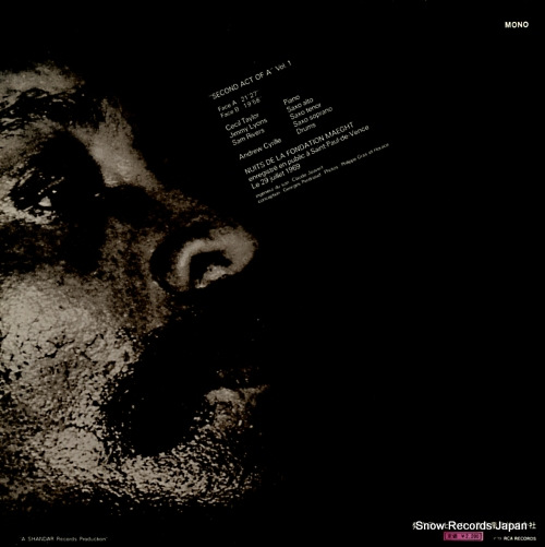 TAYLOR, CECIL nuits de la fondation maeght vol.1 RCA-6085(M)