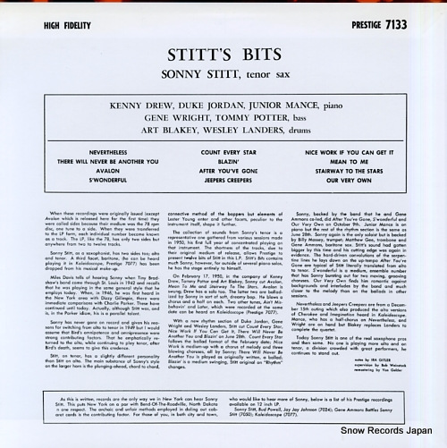 STITT, SONNY stitt's bits VIJJ-30070 / PRLP7133