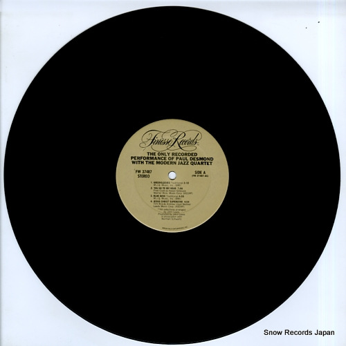 DESMOND, PAUL the only recorded performance FW37487