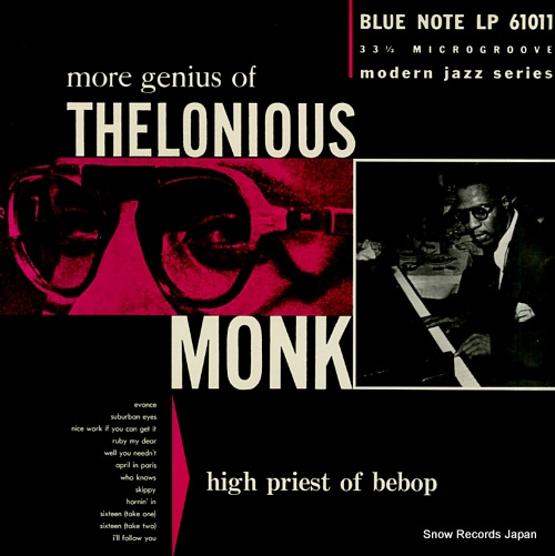 MONK, THELONIOUS more genius of thelonious monk BNJ61011