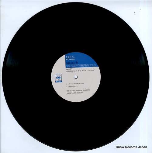 WALTER, BRUNO schubert; symphony no.9 