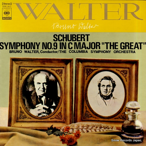 WALTER, BRUNO schubert; symphony no.9 