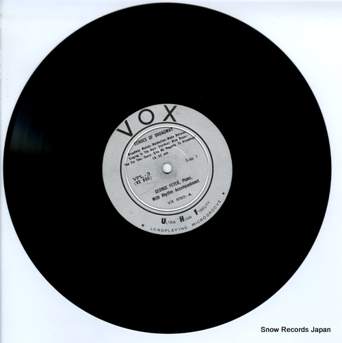 FEYER, GEORGE echoes of broadway VPL-3