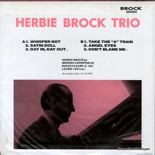BROCK, HERBIE herbie brock trio NLP1023