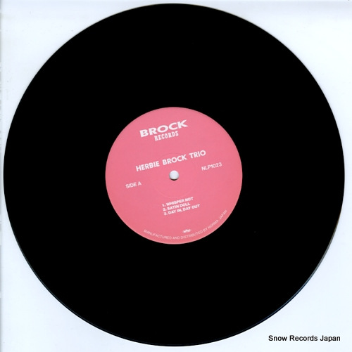 BROCK, HERBIE herbie brock trio NLP1023