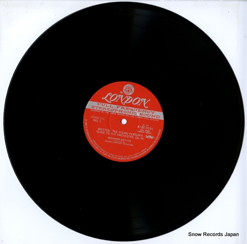 BRITTEN, BENJAMIN britten; the young person's guide to the orchestra op.34 K18C-9191