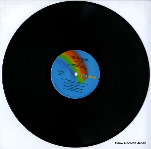 CAVALLARO, CARMEN songs of our times VL73633