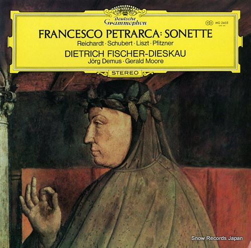 FISCHER-DIESKAU, DIETRICH petrarca; sonette MG2455