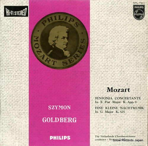 GOLDBERG, SZYMON mozart; symphonia concertante SFL-7511