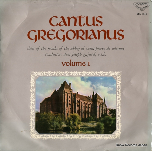 GAJARD, DON JOSEPH cantus gregorianus vol.1 SLC1515