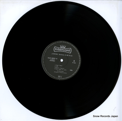 MUNCHINGER, KARL haydn; sinfonie nr.88 / nr.92 KUX-3222-VI