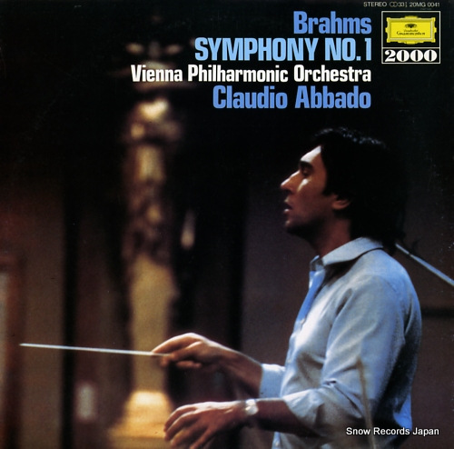 ABBADO, CLAUDIO brahms; symphony no.1 20MG0041