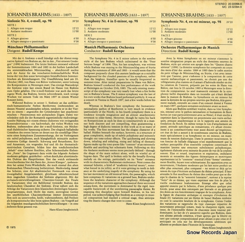 ɥա brahms; sinfonie nr.4 2022394-9
