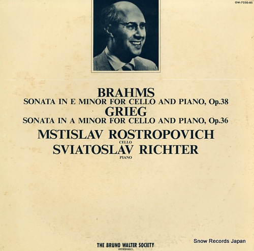 ROSTROPOVICH, MSTISLAV brahms, grieg; cello sonata OW-7220-BS
