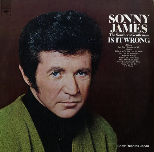 JAMES, SONNY is it wrong KC32805