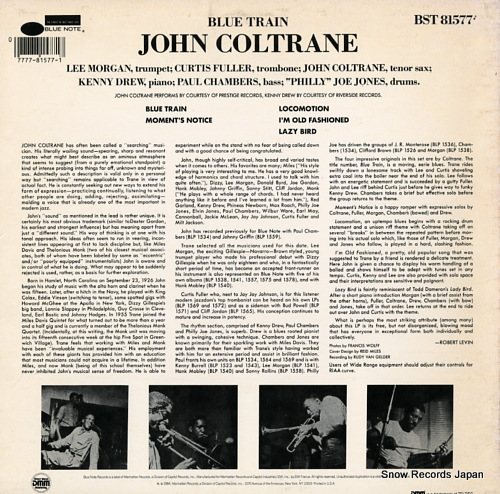 COLTRANE, JOHN blue train BST81577