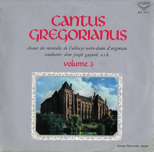 GAJARD, DON JOSEPH cantus gregorianus/vol.3 SLC1517