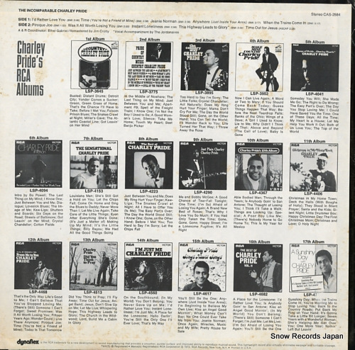 PRIDE, CHARLEY the incomparable charley pride CAS-2584