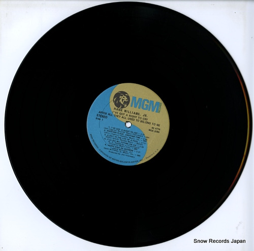 WILLIAMS, HANK, JR. i've got a right to cty / they all used to belong to me SE-4774