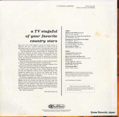 V/A tv country jamboree CAS-925