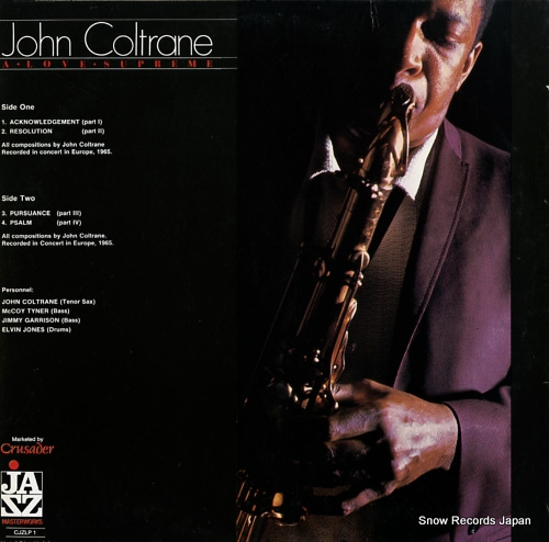 COLTRANE, JOHN a love supreme CJZLP1