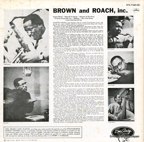 BROWN AND ROACH INCORPORATED brown and roach incorporated SFX-7385