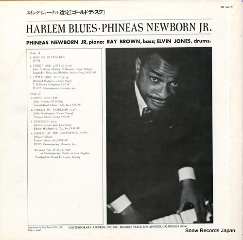 NEWBORN, PHINIAS, JR. harlem blues GP3015