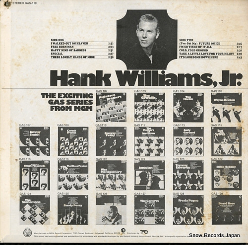 WILLIAMS, HANK, JR. hank williams jr. GAS119