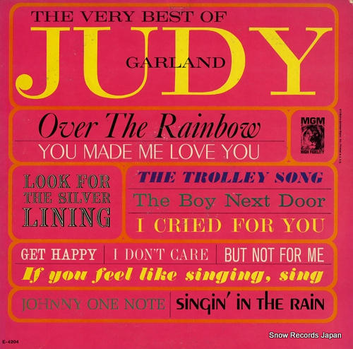 GARLAND, JUDY the very best of judy garland E-4204