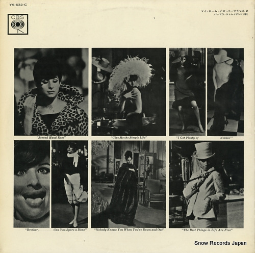 STREISAND, BARBRA my mane is barbra, two YS-632-C