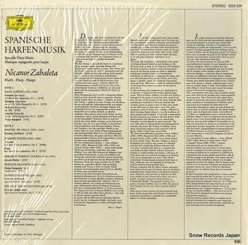 ZABALETA, NICANOR harfe/harp/harpe 2530230