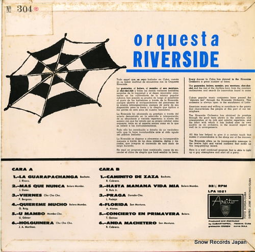 ORQUESTA RIVERSIDE para bailar LPA1021