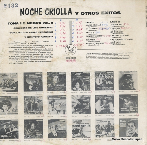 LA NEGRA, TONA noche criolla vol.2 MKL-1280