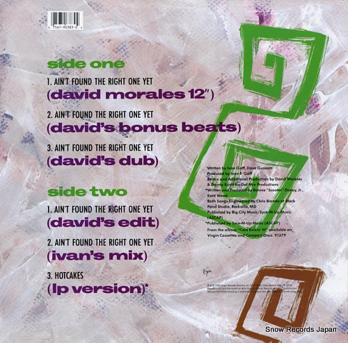 E.U. ain't found the right one yet / hotcakes 0-96383 - back cover