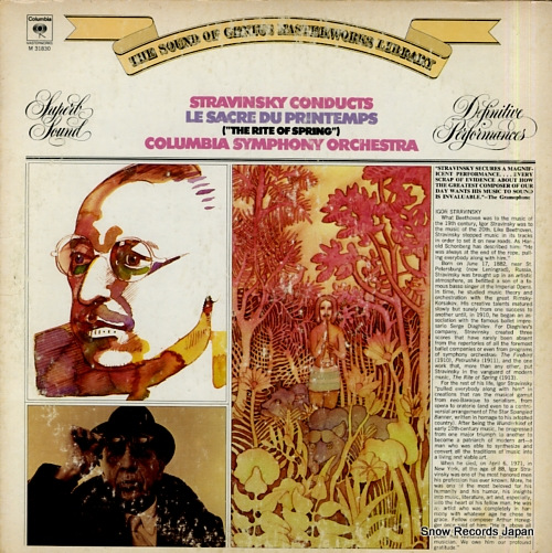 STRAVINSKY, IGOR stravinsky; le sacre du printemps M31830