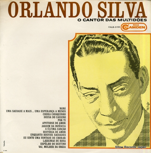 SILVA, ORLANDO o cantor das multidoes CALB-5155 - front cover