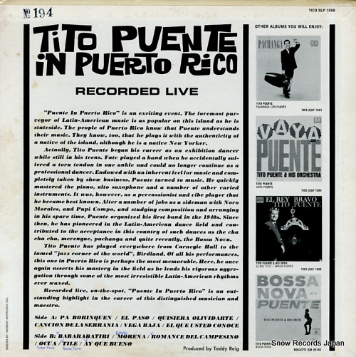 PUENTE, TITO in puerto rico SLP1088