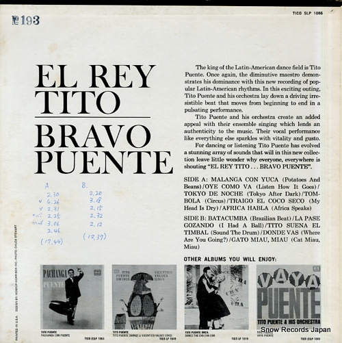 PUENTE, TITO el rey bravo SLP1086