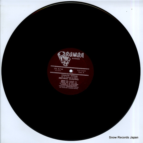 ISIDRON, CHANITO decimas guajiras RLP55554 - disc