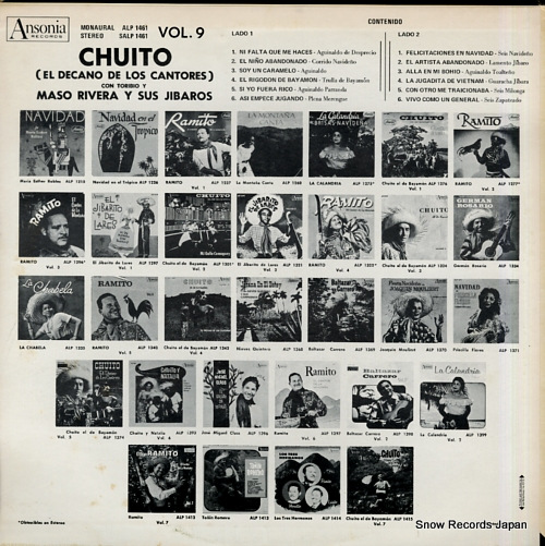 CHUITO felicitaciones en navidad vol.9 SALP1461