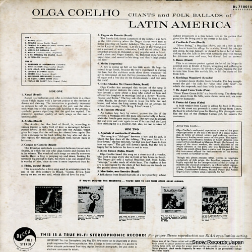 COELHO, OLGA xango DL710018