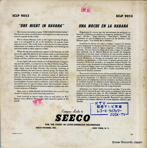 V/A una noche en la habana (one night in havana) SCLP9053