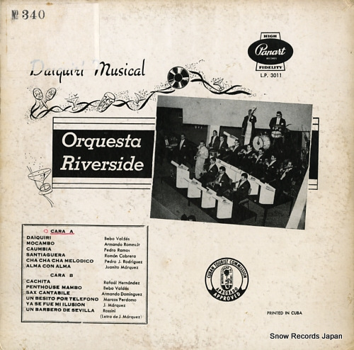 ORQUESTA RIVERSIDE daiquiri musical (cha cha chas mambos boleros) LP-3011