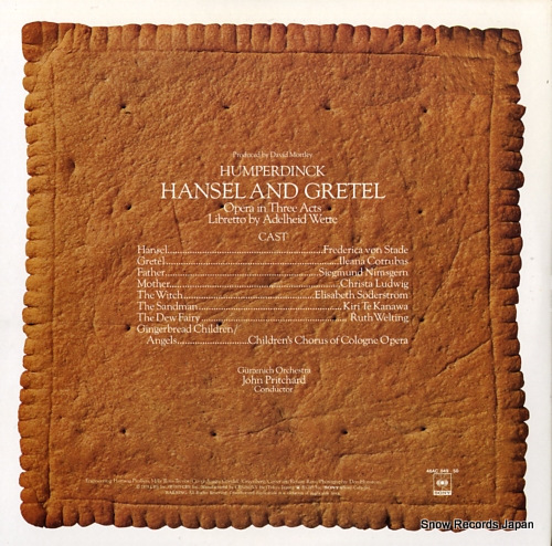 PRITCHARD, JOHN humperdinck; hansel und gretel 46AC849-50 - back cover